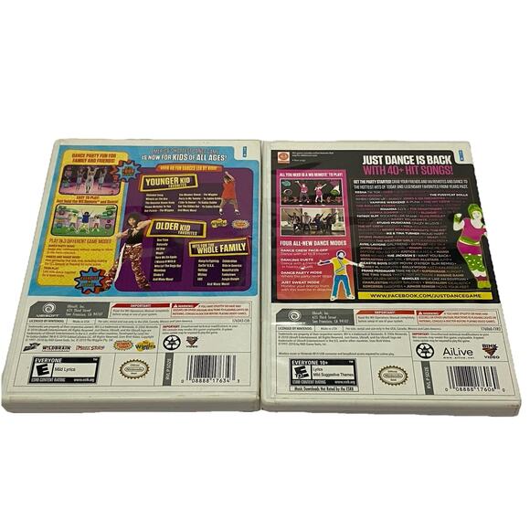 Just Dance Kids & Just Dance 2 - Nintendo Wii Game Lot Of 2 - Picture 2 of 5